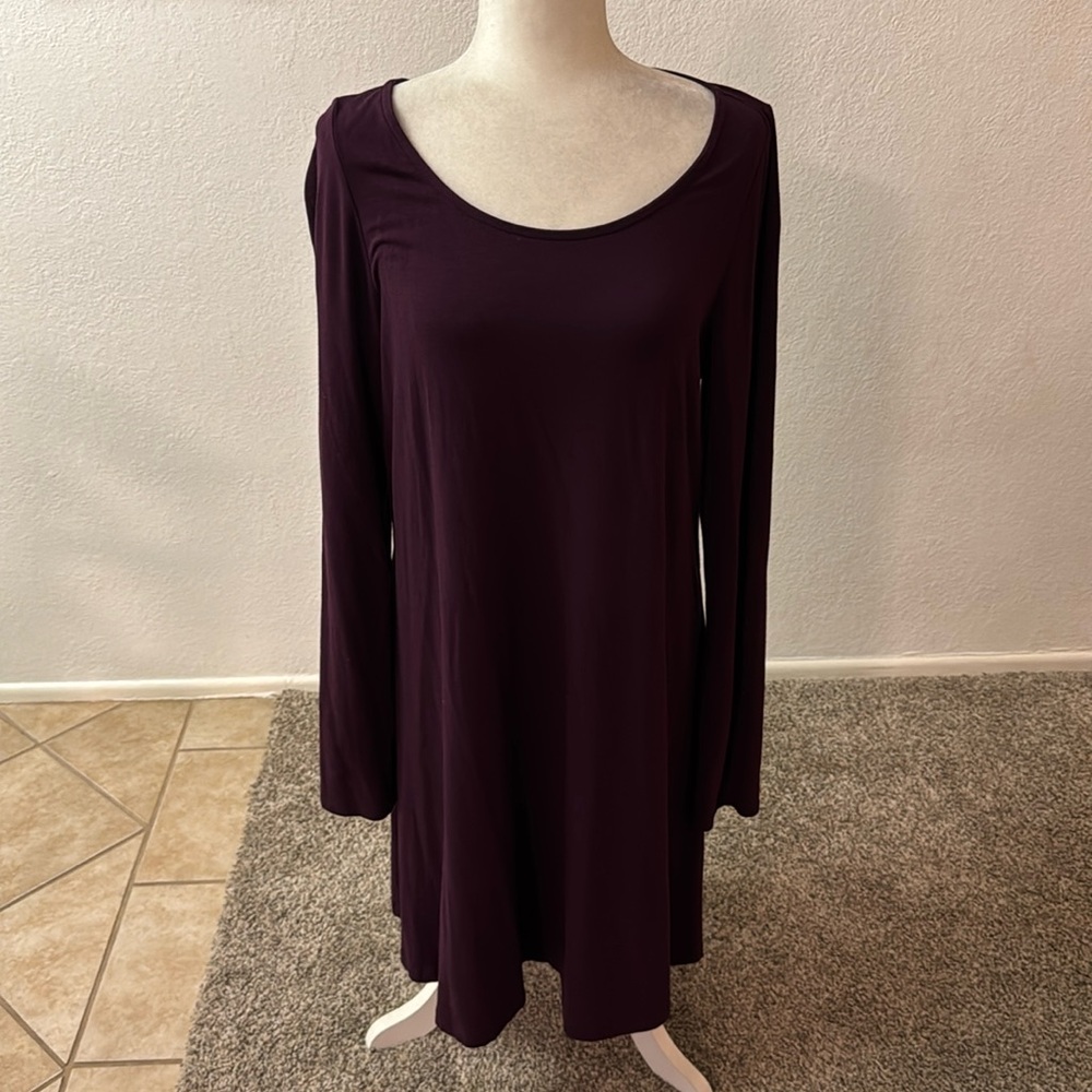 Express Purple Dress with Silver Back Zipper
